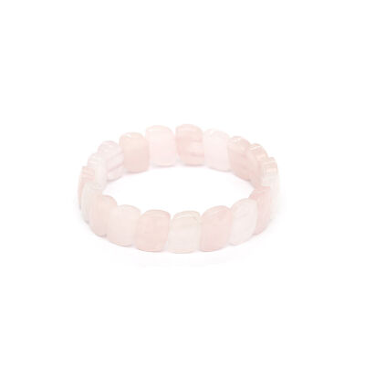 Pembe Kuvars Doğaltaş Rolex Kadın Bileklik - 5