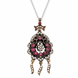 Real Zircon Drop Pendant Necklace - 1