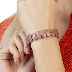 Rodonit Doğaltaş Rolex Kadın Bileklik - 3