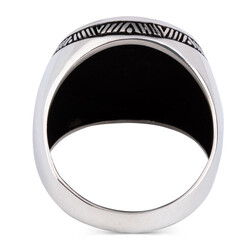 Roots Of Life Men's Sterling Silver Ring - 3