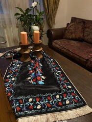 Rug prayer Handmade velvet black 60*115 - 3