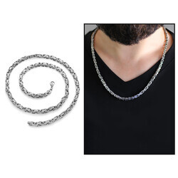 Silver Color 5Mm Thickness Steel Chain King 317L - Thumbnail