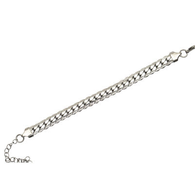 Silver Renk Çelik Kadın Snake Bileklik - 6