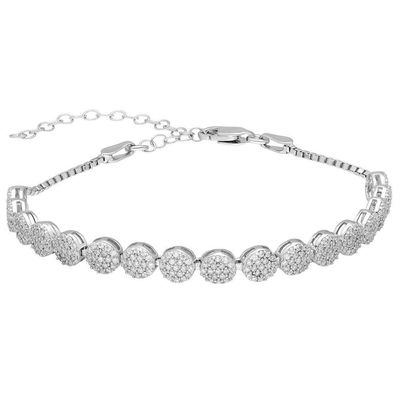 Starlight Diamond Monter Elegant 925 Sterling Silver Women's Waterway Bracelet - 1