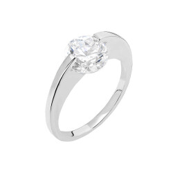 Starlight Diamond Pırlanta Montür Elmas Görünüm 925 Ayar Gümüş Bayan Tektaş Yüzük - 4