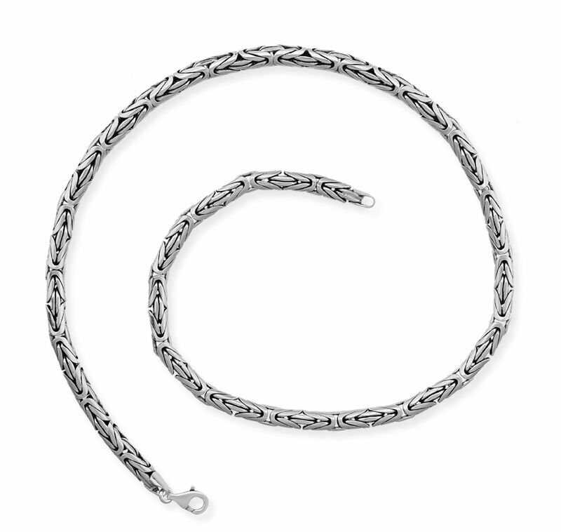 Sterling Silver, 55 Cm, 80 Microns, King Chain