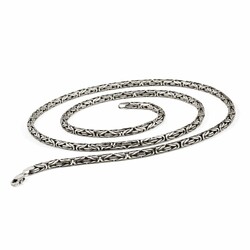 Sterling Silver 65 Cm, 80 Microns, King Chain - Thumbnail