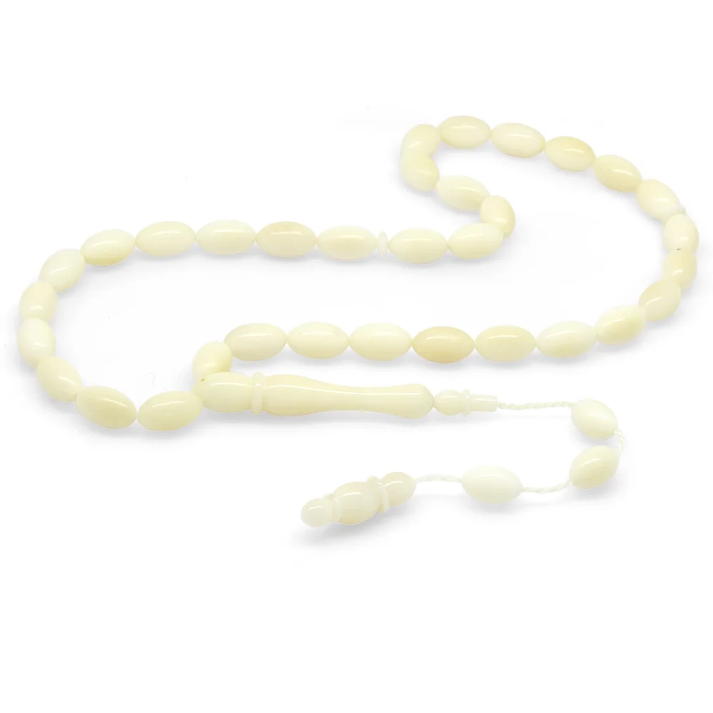 System Barley Cut White Color Pomegranate Rosary - 1