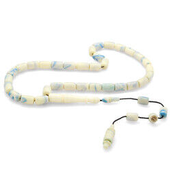 Systematic Capsule Cut Blue White Stick Amber Tasbih Lifting Pencil