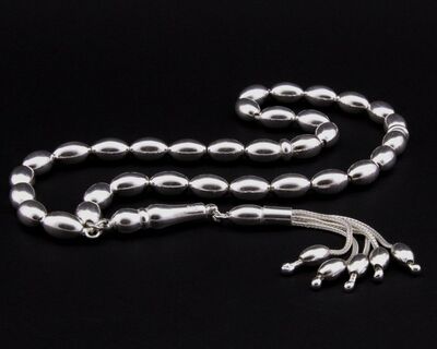 Tasbih 925 Sterling Silver With Four Tassels - 2