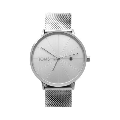 Toms Gümüş Renk Hasır Kordonlu Erkek Kol Saati TH-T1898C-952-A - 4