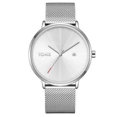 Toms Gümüş Renk Hasır Kordonlu Erkek Kol Saati TH-T1898C-952-A - 5