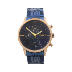 Toms Lacivert Renk Çelik Kordonlu Erkek Kol Saati TH-TM1911A-1018-T - 4