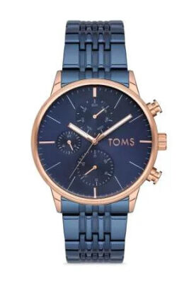 Toms Lacivert Renk Çelik Kordonlu Erkek Kol Saati TH-TM1911A-1018-T - 5