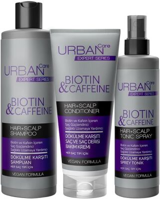 URBAN Care Expert Biotin and Caffeine Series Anti-Hair Hair Care Set - Helps Fast Growth - 1