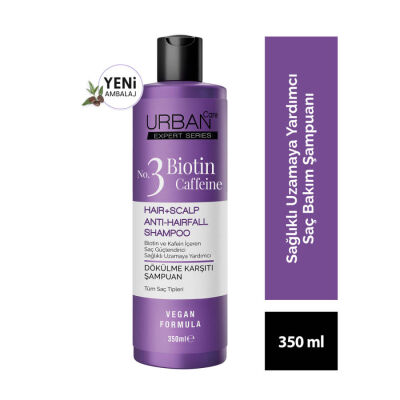 URBAN Care Expert Biotin & Caffeine Anti-Hair Care Shampoo 350 ml - Vegan - 1