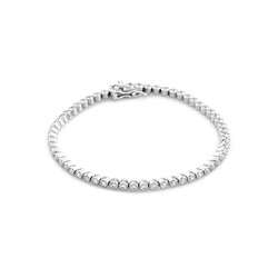 Women's 925 Sterling Silver Bracelet With Stylish Zircon Design - 5