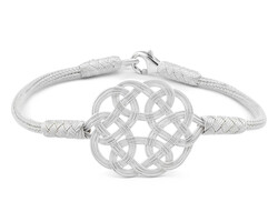 Women's Bracelet White 1000 K Glass Handmade - 2